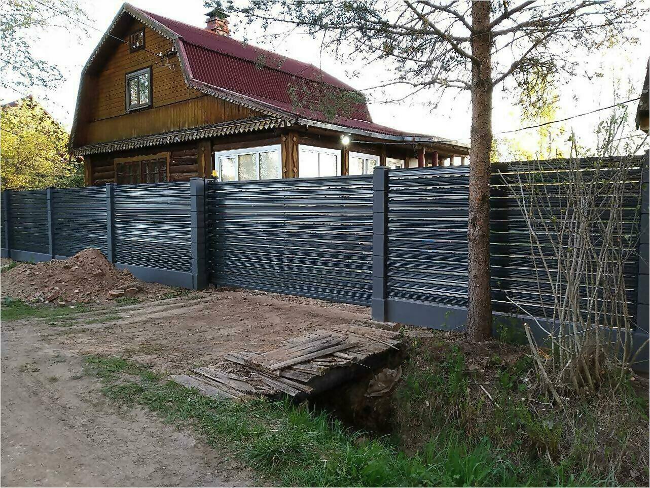 забор-ранчо из штакетника 75м фото4 в Нальчике