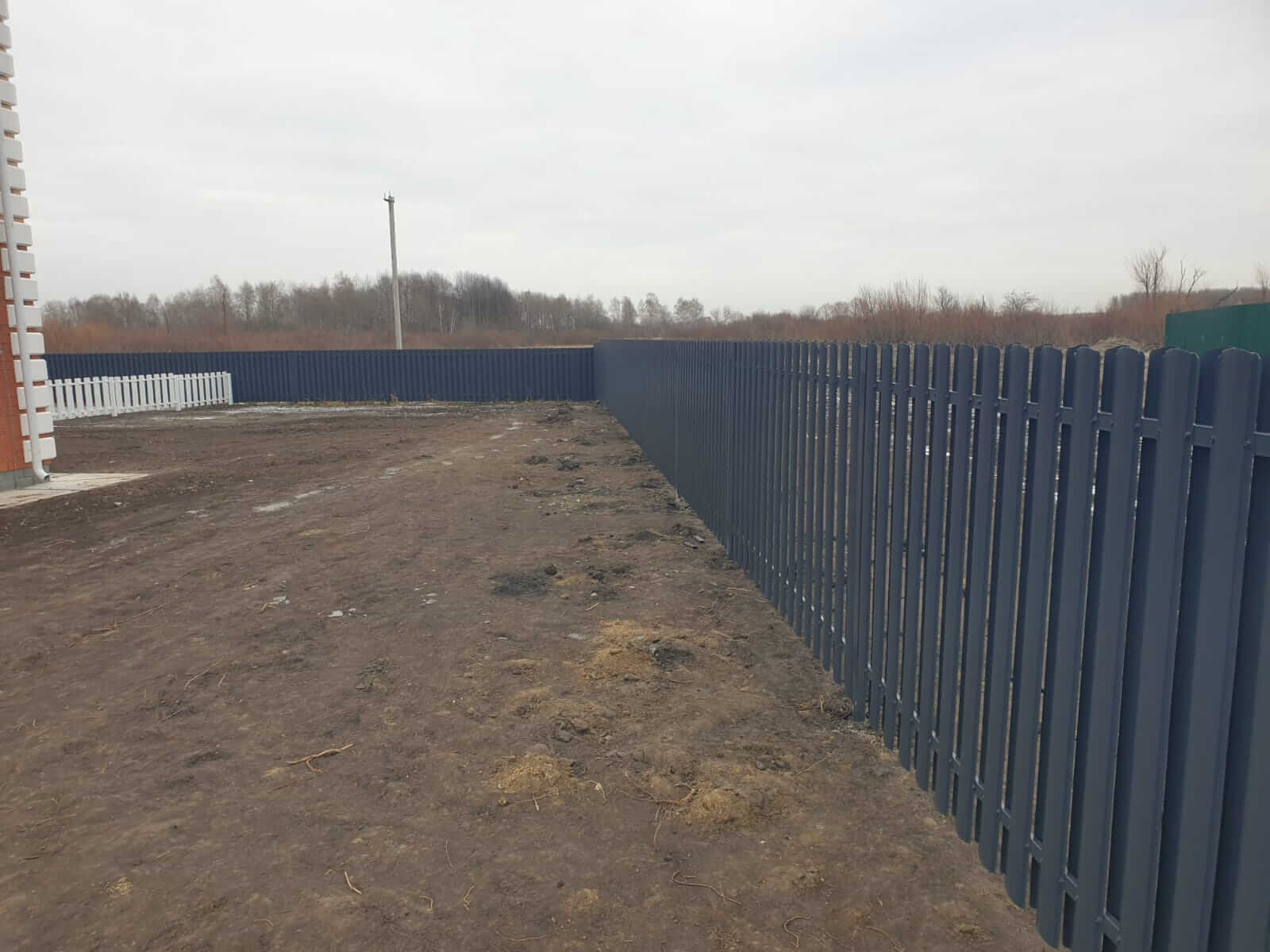 Забор из штакетника 230м Серый Графит фото2 в Нальчике