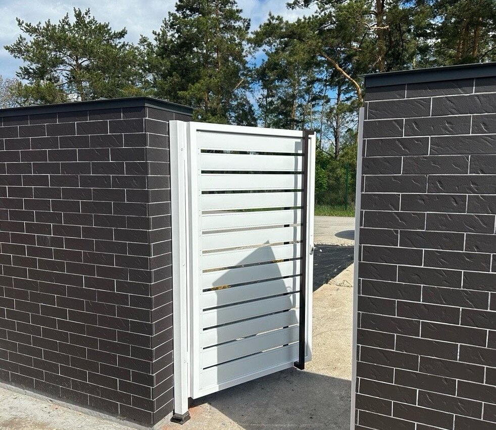Калитка из металлопланкена RAL9003 Белый фото 4 в Нальчике