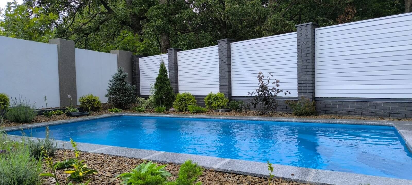 Забор-жалюзи из ламелей Хай-Тек 54м RAL9003 Белый фото 4 в Нальчике