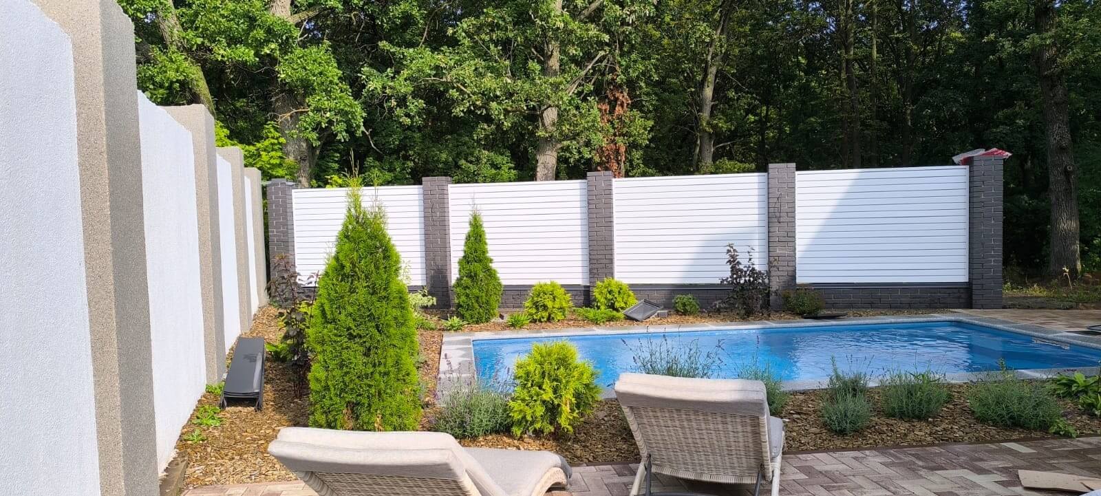 Забор-жалюзи из ламелей Хай-Тек 54м RAL9003 Белый фото 1 в Нальчике
